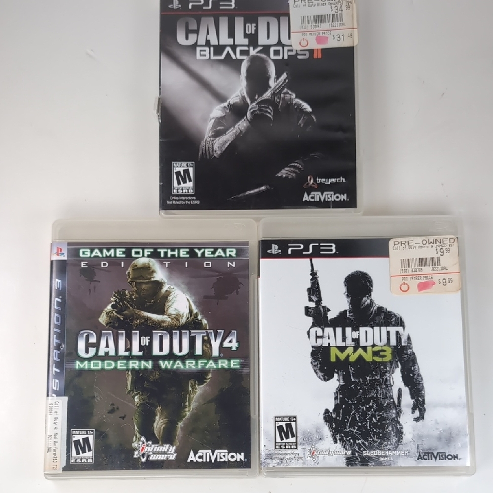 Call of Duty PS3 Game Bundle - All 💯 Complete